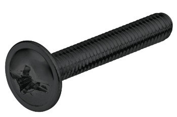 Závitový šroub, Plochá hlava, kombinovaná křížová drážka M4, hlava ⌀ 10 mm, pozink