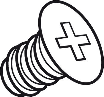 Závitový šroub, pro tloušťku dveří od 6 mm