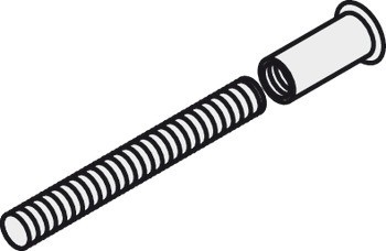 Závitový šroub, Scheitter, M6 x 70 mm, s pouzdrem s vnitřním závitem