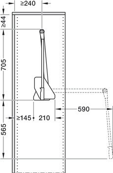 Zdvihací mechanismus na šaty, Kesseböhmer Conero