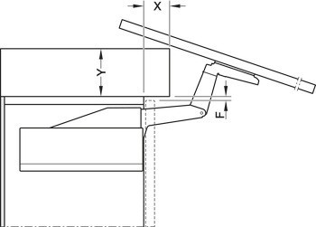 Zdvihací výklopné kování, Blum Aventos HS top Servo-Drive (elektrické)