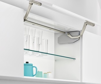 Zdvihací výklopné kování, Free swing Push