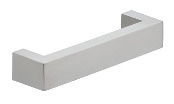 Zkosená úchytka, Häfele Déco, hranatá, nerez