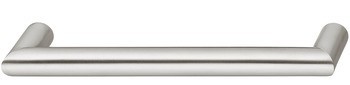 Zkosená úchytka, Häfele Déco, průměr 16 mm, kulatá, nerez
