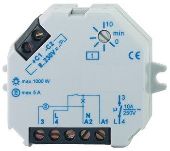Zpožďovací relé, Dialock, pro montáž do zapuštěné krabičky pod omítku