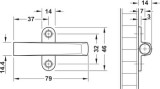 Adapter plate, for push catches