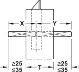 Čtyřhran, 9 mm, dělené, pro únikové dveře v souladu s EN 179/EN 1125