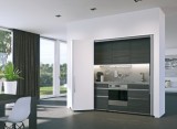 Dřevěné posuvně skládací dveře, Hawa Folding Concepta 25, sada, závěsy s mechanismem tlumeného zavírání