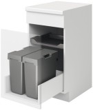 Dvojdílný odpadkový koš, 2 x 17 litrů