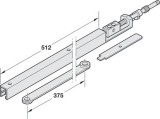 Kluzná lišta, G96 GSR, pro úzká pasivní křídla, Dorma