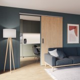 Kování pro posuvné dveře, Hawa Porta 60/100 HMD, sada s pojezdovou kolejnicí