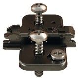 Křížová montážní podložka, Clip Top Blumotion, Clip Top, Clip, k přišroubování předmontovanými speciálními šrouby a rozpěrnými hmoždinkami