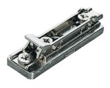 Montážní podložka, Häfele Metalla 510 SM, zinková slitina, s předmontovanými eurošrouby