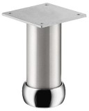 Nábytková noha, S deskou, s výškovým nastavením, hliník