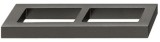 Nábytková úchytka, prstová úchytka, zinková slitina, šířka 104 mm, hranatá, Häfele Déco H1320