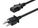 Napájecí kabel, se zástrčkou s ochranným vodičem pro vstupní port C14