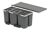 Odpadkové koše, 1 x 11, 1 x 16 a 2 x 7 litrů, Häfele