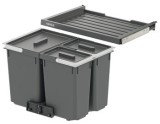 Odpadkové koše, 1 x 13 a 2 x 10 litrů, Häfele