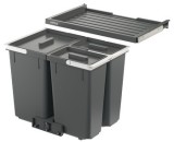 Odpadkové koše, 1 x 16 a 2 x 7 litrů, Häfele