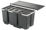 Odpadkové koše, 1 x 18, 1 x 26 a 2 x 12 litrů, Häfele