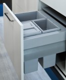 Odpadkové koše, 1 x 20 a 2 x 10 litrů, Hailo Zargen-Cargo Moovit 3673-63