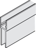 Podpěra a fixační profil pro sklo, pro tloušťku skla: 8–10 mm