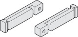 Rohový konektor, pro konstrukční dělicí profil, Häfele Slido F-Line44 80A, Slido F-Line32 80A