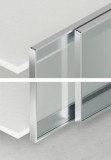 Sada dveří s hliníkovým rámem, pro Häfele Slido F-Line44 80A a F-Line32 80A