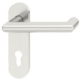 Sada dveřních klik, Häfele Startec model PDH 5106, nerez, požárně odolné dveře