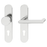 Sada dveřních klik, Häfele Startec model PDH 5206, hliník, požárně odolné dveře, únikové dveře