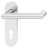 Sada dveřních klik, Häfele Startec model PDH 5206, hliník, požárně odolné dveře