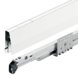 Sada rozšíření spodní skříňky, Häfele Matrix Box P Plus, s hranatým podélným relingem, výška bočnice zásuvky 92 mm, nosnost 40 kg