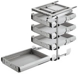 Sada vybavení, Montážní šířka 380 mm, Variant-C, se 4 systémovými zásuvkami, systém 25
