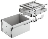 Sada vybavení, Variant-C, montážní šířka 392 mm, více než plnovýsuv, s 1 systémovou zásuvkou a zásuvkou pro závěsné desky