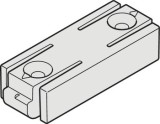 Středový dveřní doraz, Häfele Slido F-Flush57 06A