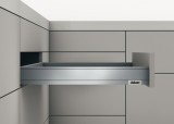 Systém zásuvkových výsuvů s bočnicí, Blum Legrabox pure, výška bočnice zásuvky 66 mm, systémová výška N, s korpusovou lištou Blumotion S, nosnost: 40 kg