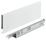 Systém zásuvkových výsuvů s bočnicí, Häfele Matrix Box Slim A Synchro, výška bočnice zásuvky 128 mm