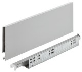 Systém zásuvkových výsuvů s bočnicí, Häfele Matrix Box Slim A Synchro, výška bočnice zásuvky 128 mm