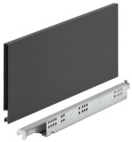 Systém zásuvkových výsuvů s bočnicí, Häfele Matrix Box Slim A Synchro, výška bočnice zásuvky 175 mm
