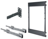 Výsuv spodní skříňky, Kesseböhmer Comfort II, plnovýsuv s mechanismem tlumeného dotahu