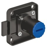 Zámek se závorou k přišroubování, Häfele Symo EC, backset 25 mm, vysunutí závory 8 mm, s délkou těla vložky od 22 mm do 45 mm