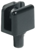 Závěs pro skleněné dveře, pro montáž dveří bez vrtání do skla, délka 20 mm